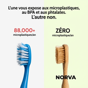 Brosses à Dents Manuelles en Poils de Sanglier (Pack de 4)